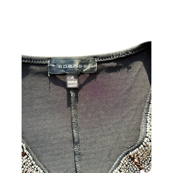 Spence Women's Black & Gold Collar Dress - Picture 4 of 7